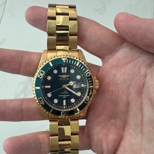 Invicta Gold and Black Dive Watch
